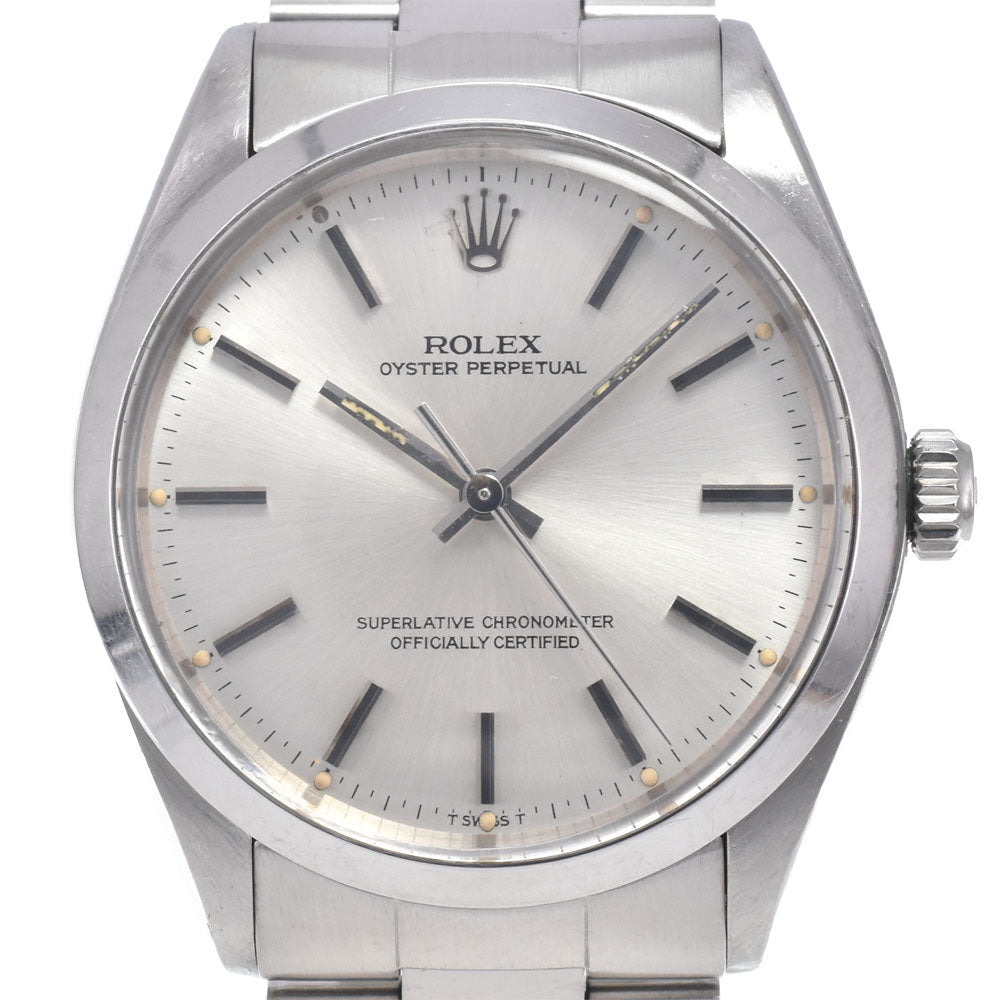 ROLEX Oyster Perpetual No Date 1002 vintage Cal.1570 Silver Dial Automatic Men's
 Watch J#147004