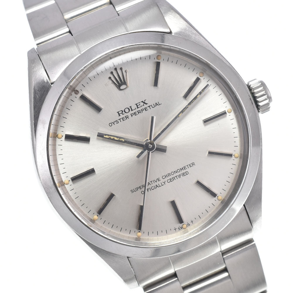 ROLEX Oyster Perpetual No Date 1002 vintage Cal.1570 Silver Dial Automatic Men's
 Watch J#147004