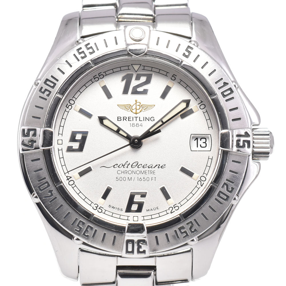 with paper BREITLING Colt Ocean A57350 Silver Dial Quartz Ladies
 Watch C#147008