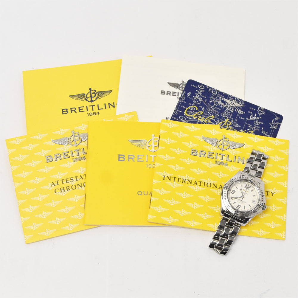 with paper BREITLING Colt Ocean A57350 Silver Dial Quartz Ladies
 Watch C#147008