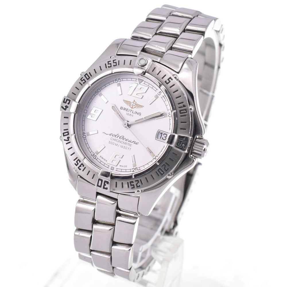 with paper BREITLING Colt Ocean A57350 Silver Dial Quartz Ladies
 Watch C#147008