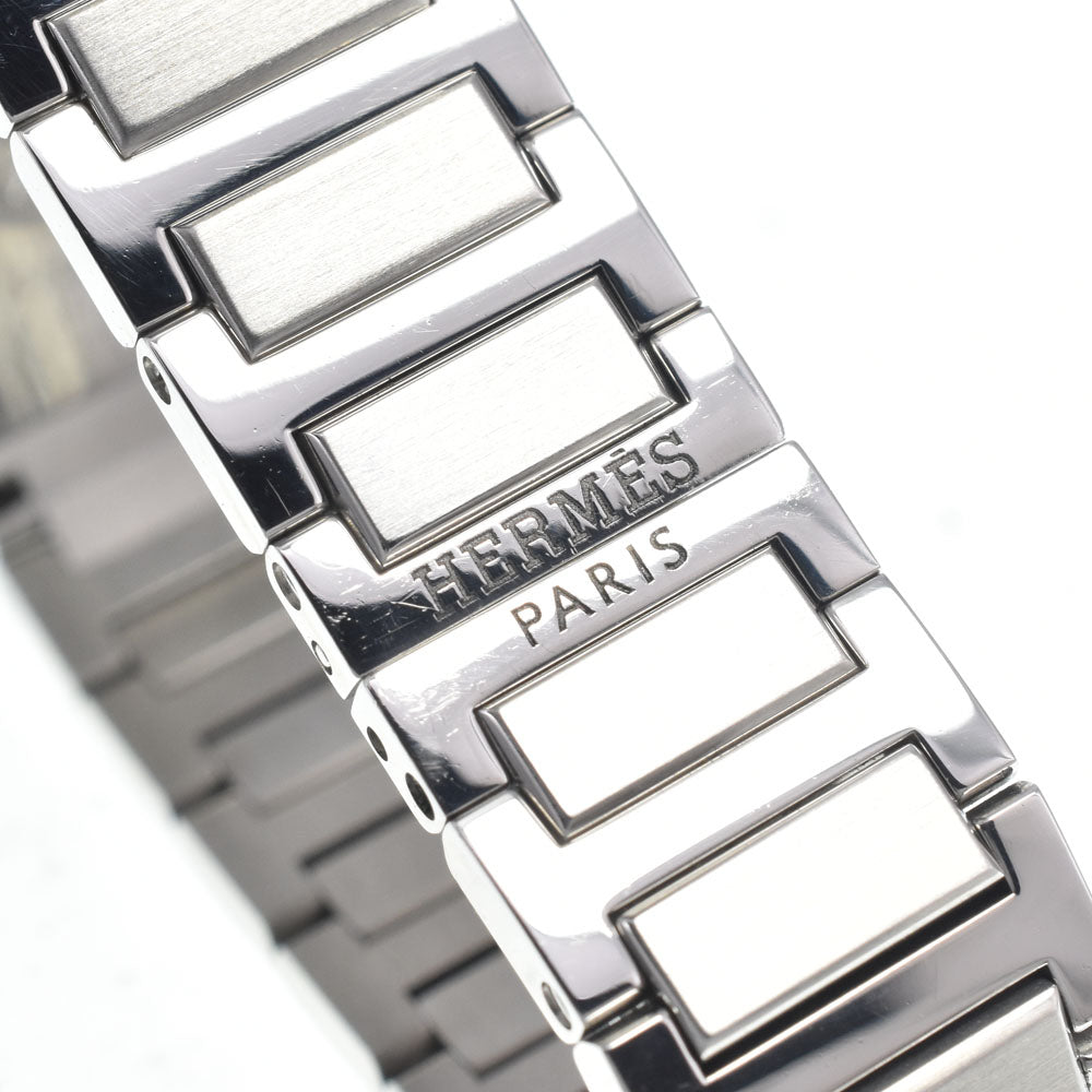 HERMES tandem TA1.230 Diamond Bezel Pink shell Dial Quartz Ladies
 Watch H#147013