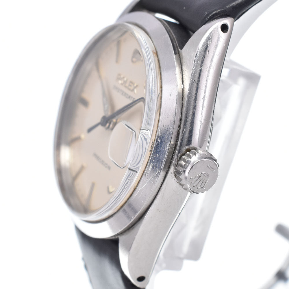 ROLEX Oyster Date 6466 vintage Cal.1210 Silver Dial Hand Winding Boy's
 Watch N#147018