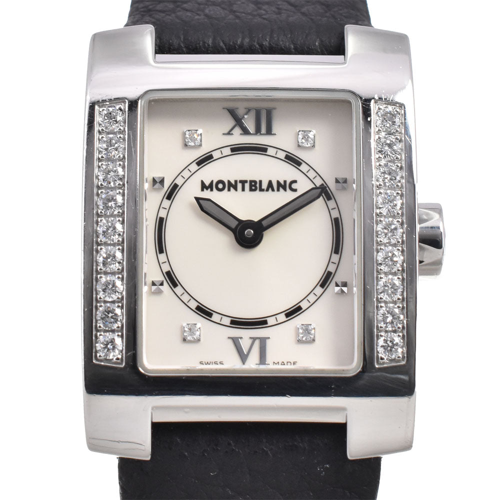 with paper MONTBLANC Profile 7047 Diamond Bezel Silver Dial Quartz Ladies
 Watch C#147021
