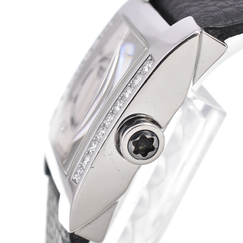 with paper MONTBLANC Profile 7047 Diamond Bezel Silver Dial Quartz Ladies
 Watch C#147021