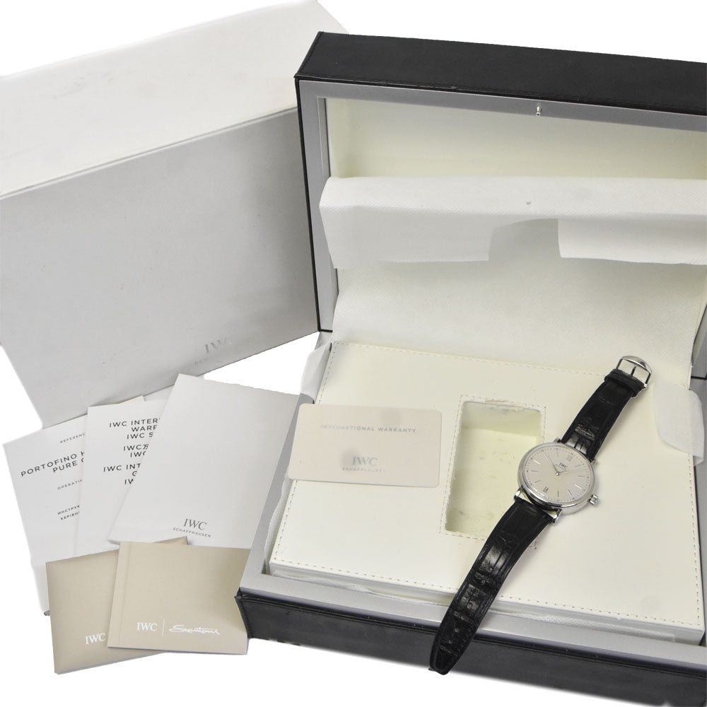 with paper IWC SCHAFFHAUSEN Hand-wound Pure Classic IW511102 Silver Dial Hand Winding Men's
 Watch C#147024