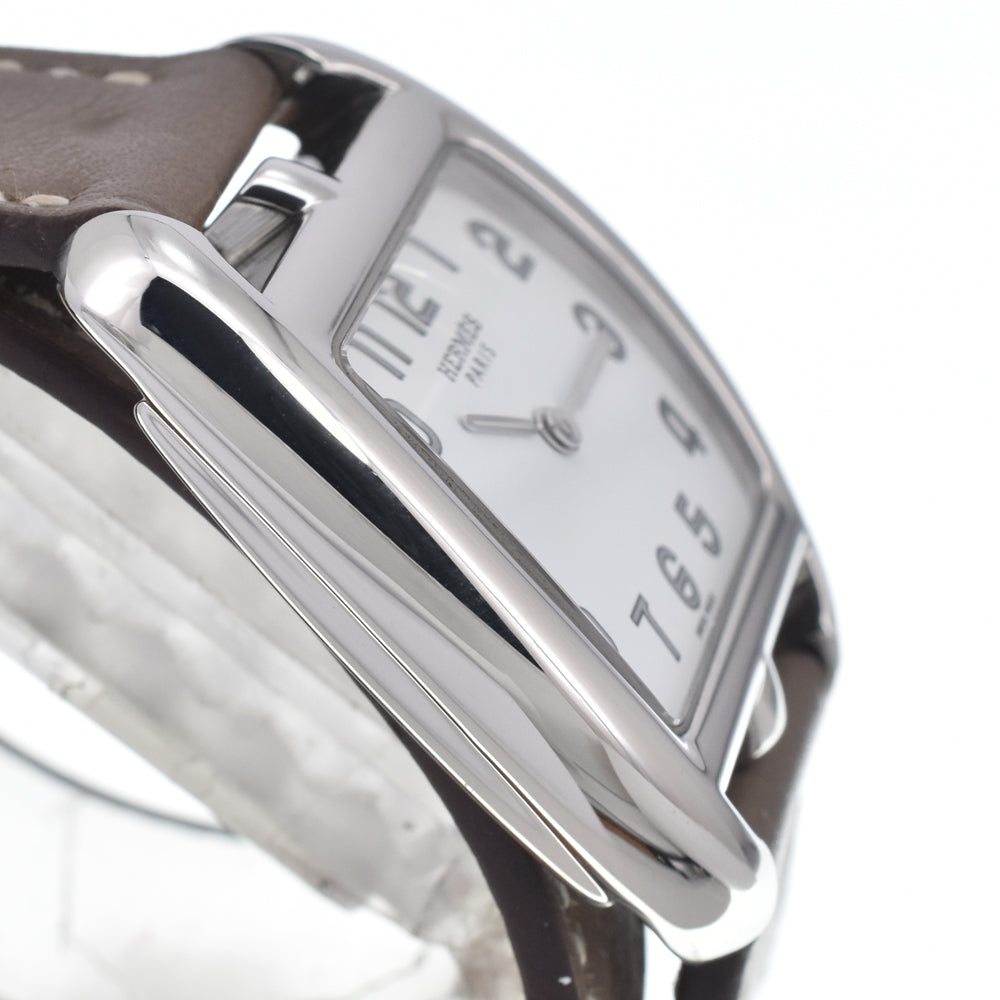 HERMES Cape Cod Tonneau CT1.210 Dubrutur white Dial Quartz Ladies
 Watch E#147027
