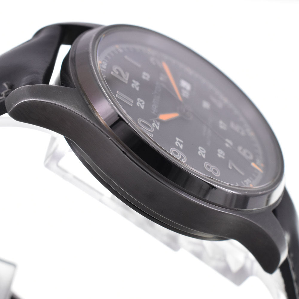 HAMILTON Khaki field H705850 see-through back black Dial Automatic Men's
 Watch E#147030