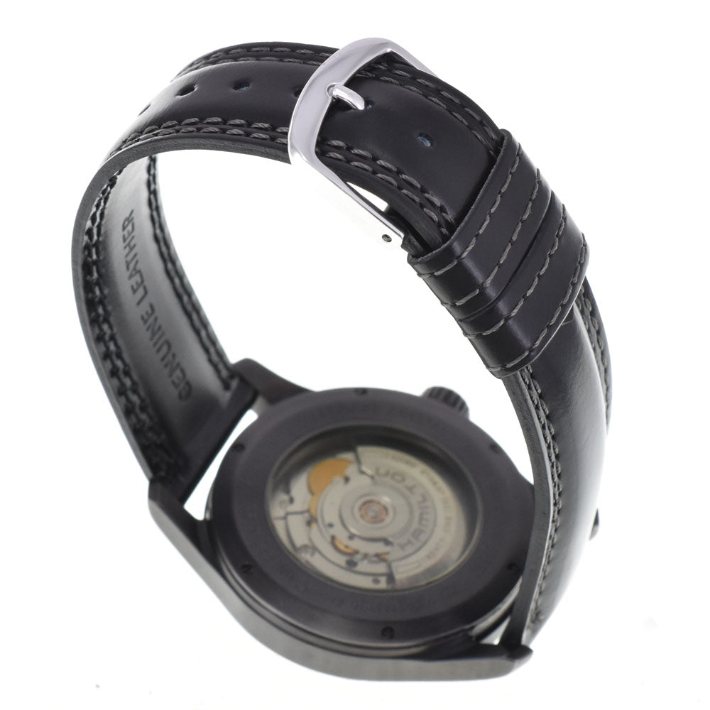 HAMILTON Khaki field H705850 see-through back black Dial Automatic Men's
 Watch E#147030