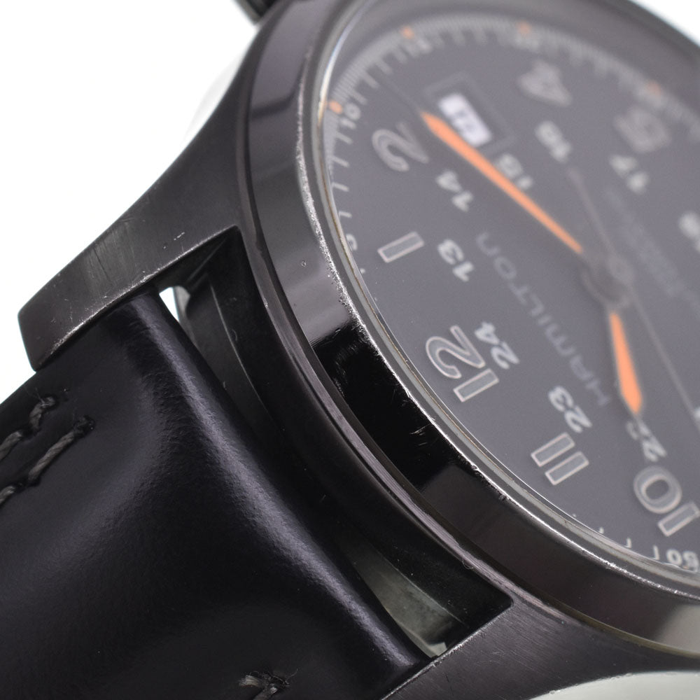 HAMILTON Khaki field H705850 see-through back black Dial Automatic Men's
 Watch E#147030