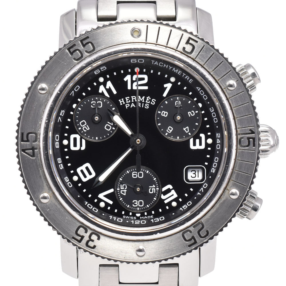 HERMES Clipper diver CL2.310 Chronograph Date black Dial Quartz Ladies
 Watch E#147037