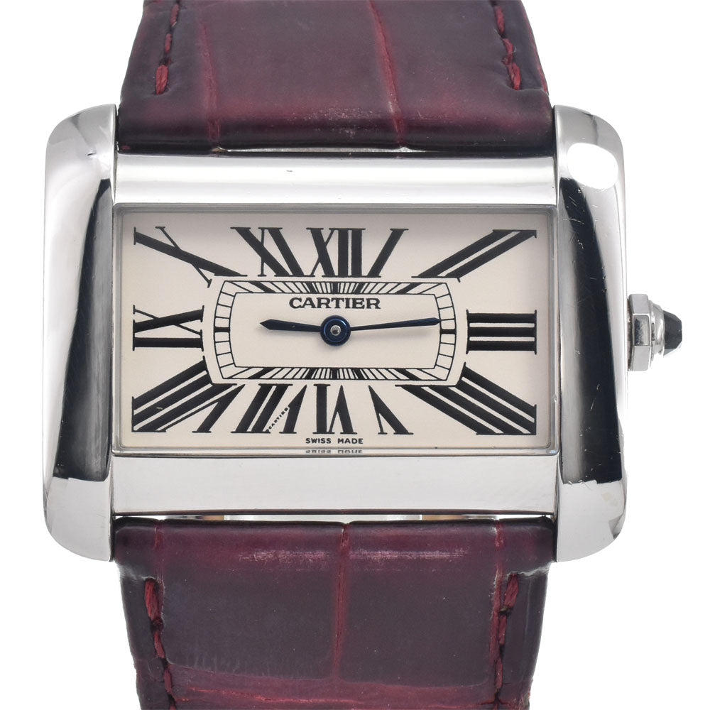 CARTIER tank divan W6300655 Silver Dial Quartz Men's
 Watch E#147040