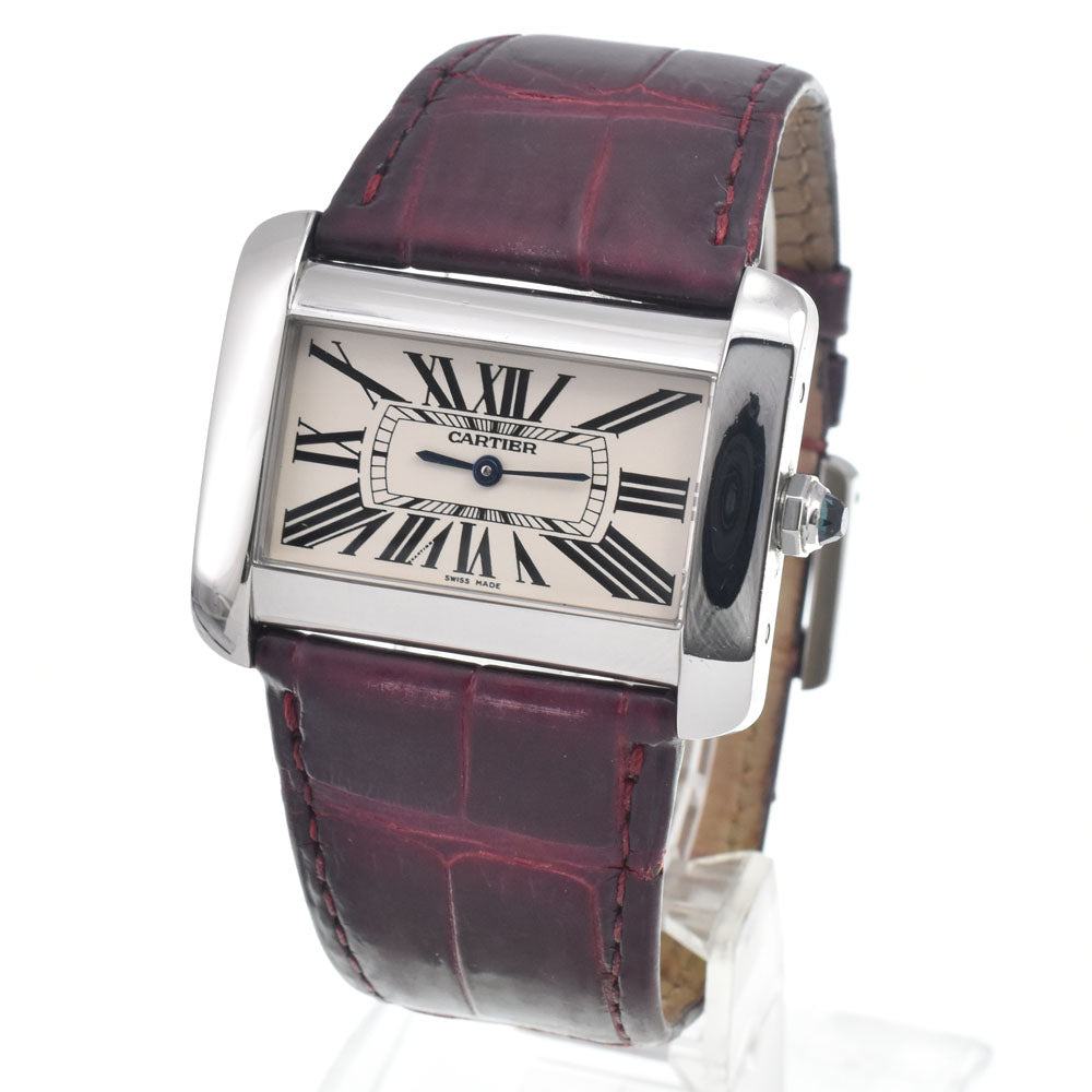 CARTIER tank divan W6300655 Silver Dial Quartz Men's
 Watch E#147040
