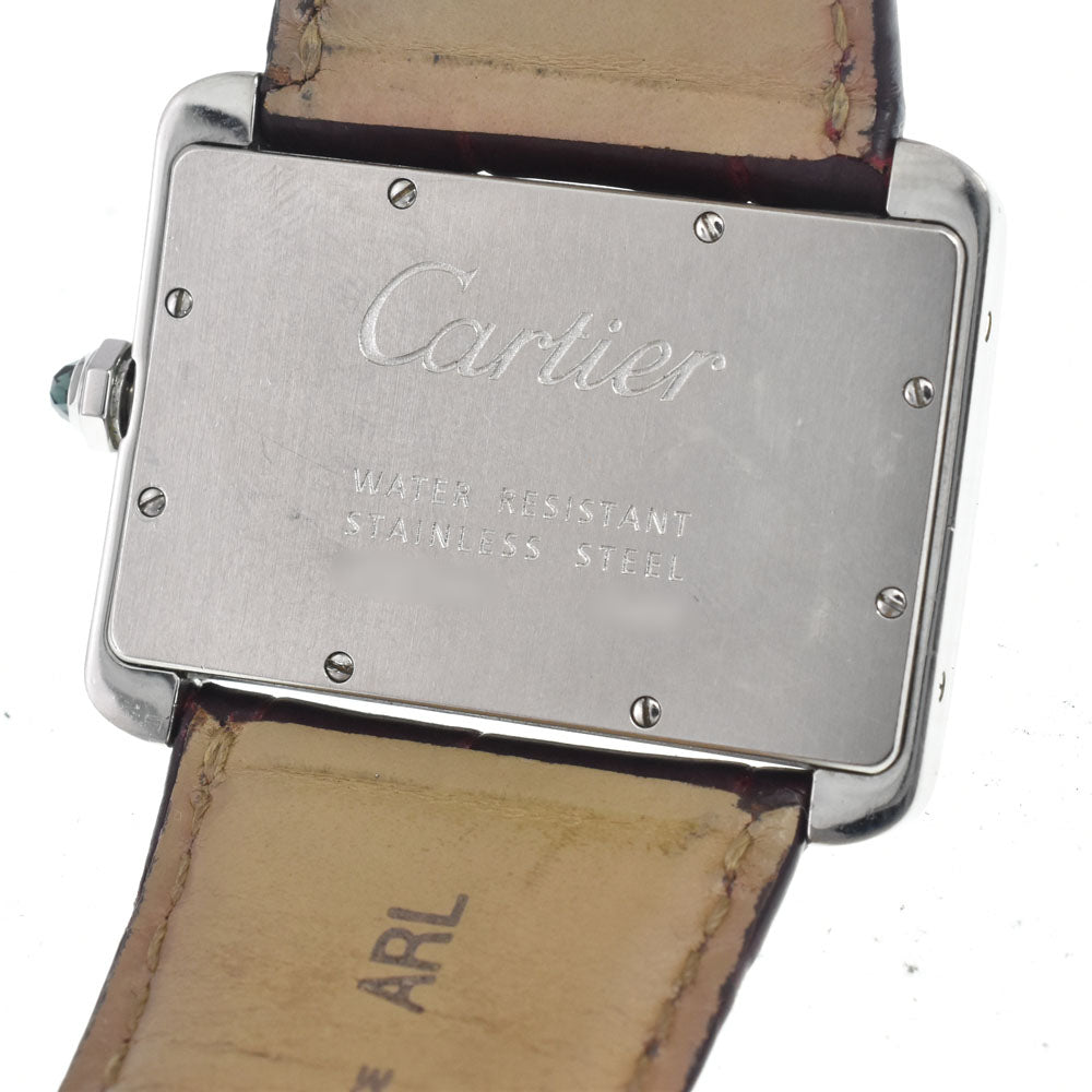 CARTIER tank divan W6300655 Silver Dial Quartz Men's
 Watch E#147040