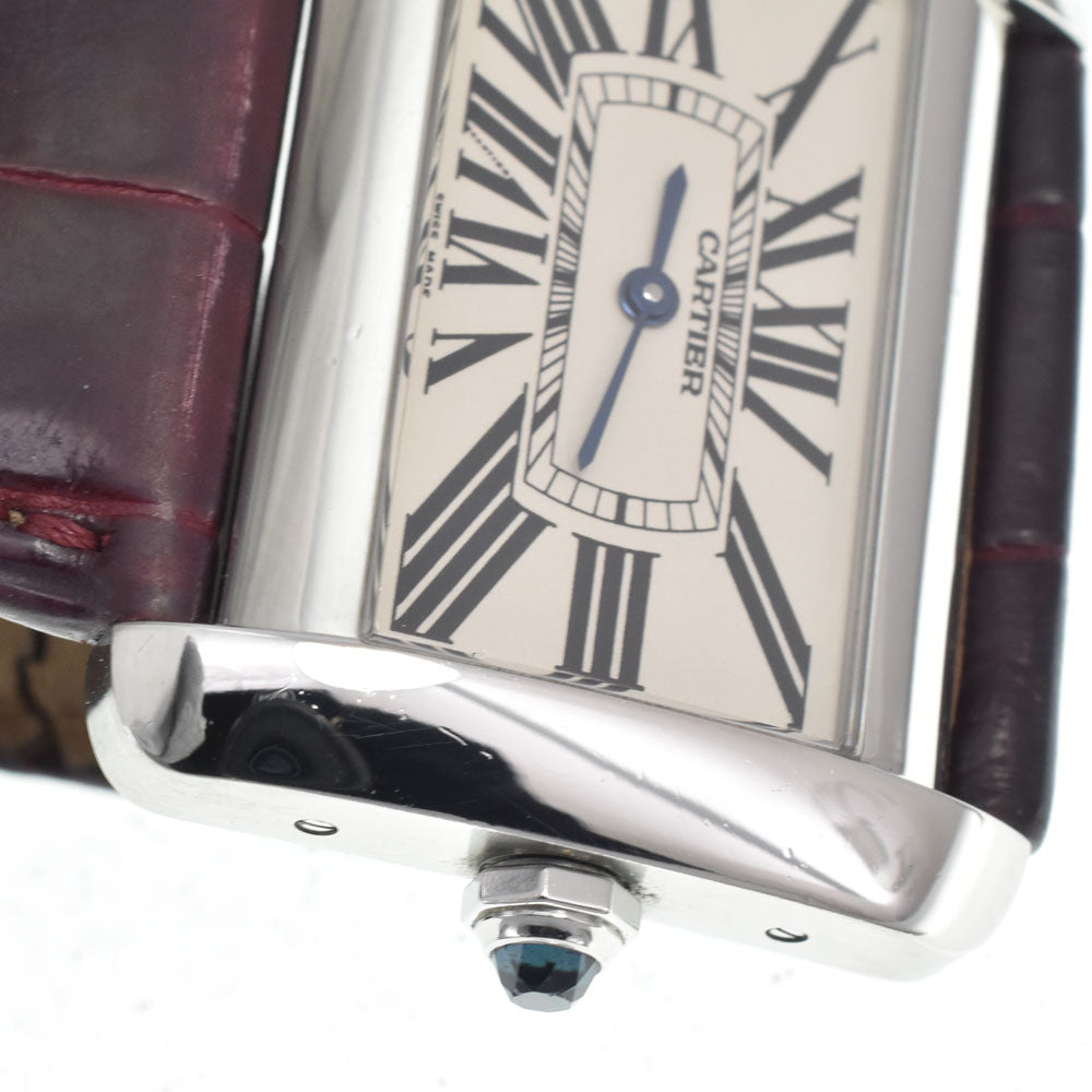 CARTIER tank divan W6300655 Silver Dial Quartz Men's
 Watch E#147040