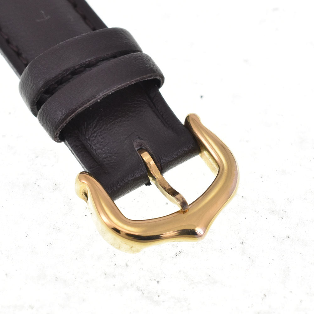 CARTIER Mastocolize SM 590002 SV925 (Gold Plated) / Leather gold Dial Quartz Ladies
 Watch E#147042