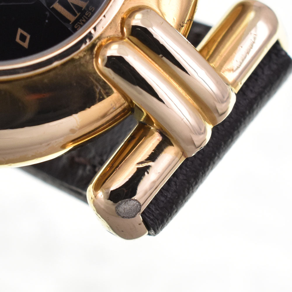 CARTIER Mastocolize SM 590002 SV925 (Gold Plated) / Leather gold Dial Quartz Ladies
 Watch E#147042