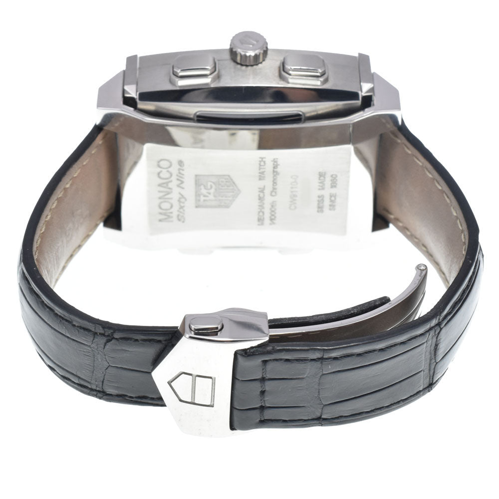 TAG HEUER Monaco 69 CW9110-0 Reversible Digital-Analog Hand Winding & Quartz black Dial Hand Winding Men's
 Watch J#147048