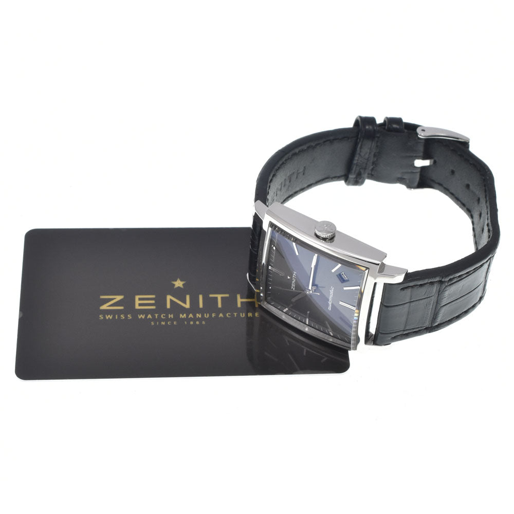 with paper ZENITH 03.1965.670/91.C591 Date see-through back gray Dial Automatic Men's
 Watch D#147049