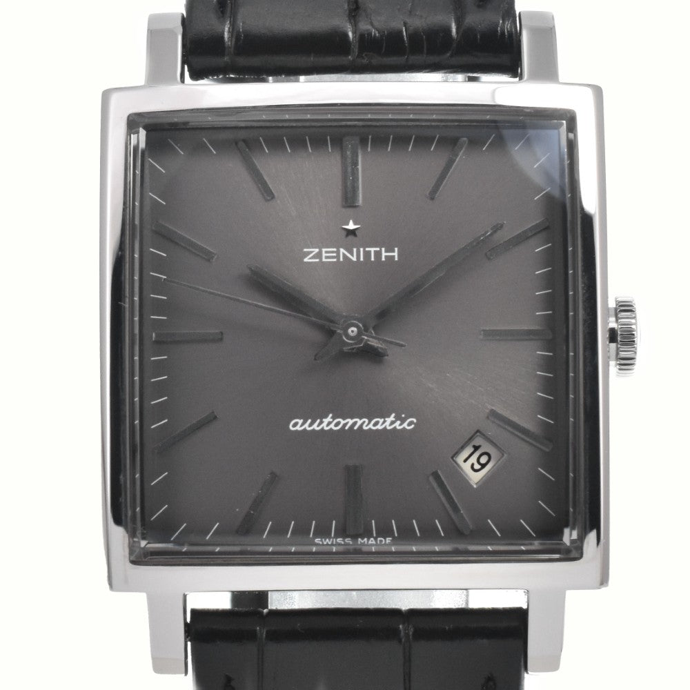 with paper ZENITH 03.1965.670/91.C591 Date see-through back gray Dial Automatic Men's
 Watch D#147049