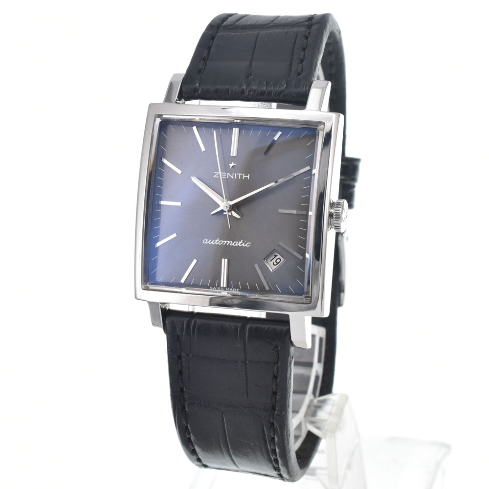 with paper ZENITH 03.1965.670/91.C591 Date see-through back gray Dial Automatic Men's
 Watch D#147049
