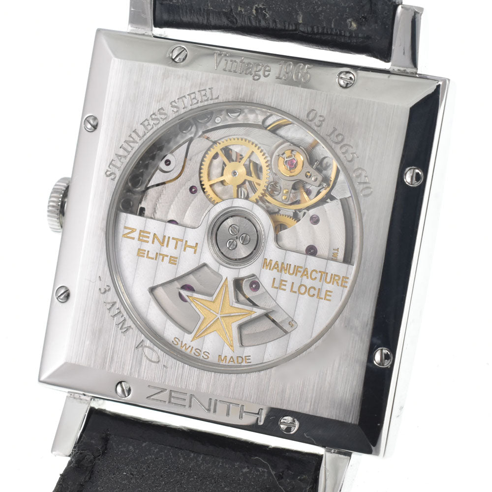 with paper ZENITH 03.1965.670/91.C591 Date see-through back gray Dial Automatic Men's
 Watch D#147049