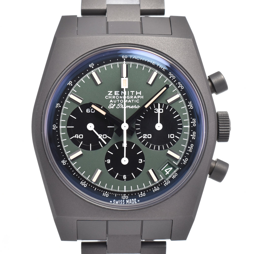 ZENITH Chronomaster Revival Safari 97.T384.400/57.M384 Green / black Dial Automatic Men's
 Watch D#147051
