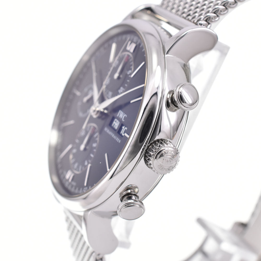 IWC SCHAFFHAUSEN Portofino IW391006 Chronograph day date black Dial Automatic Men's
 Watch D#147052