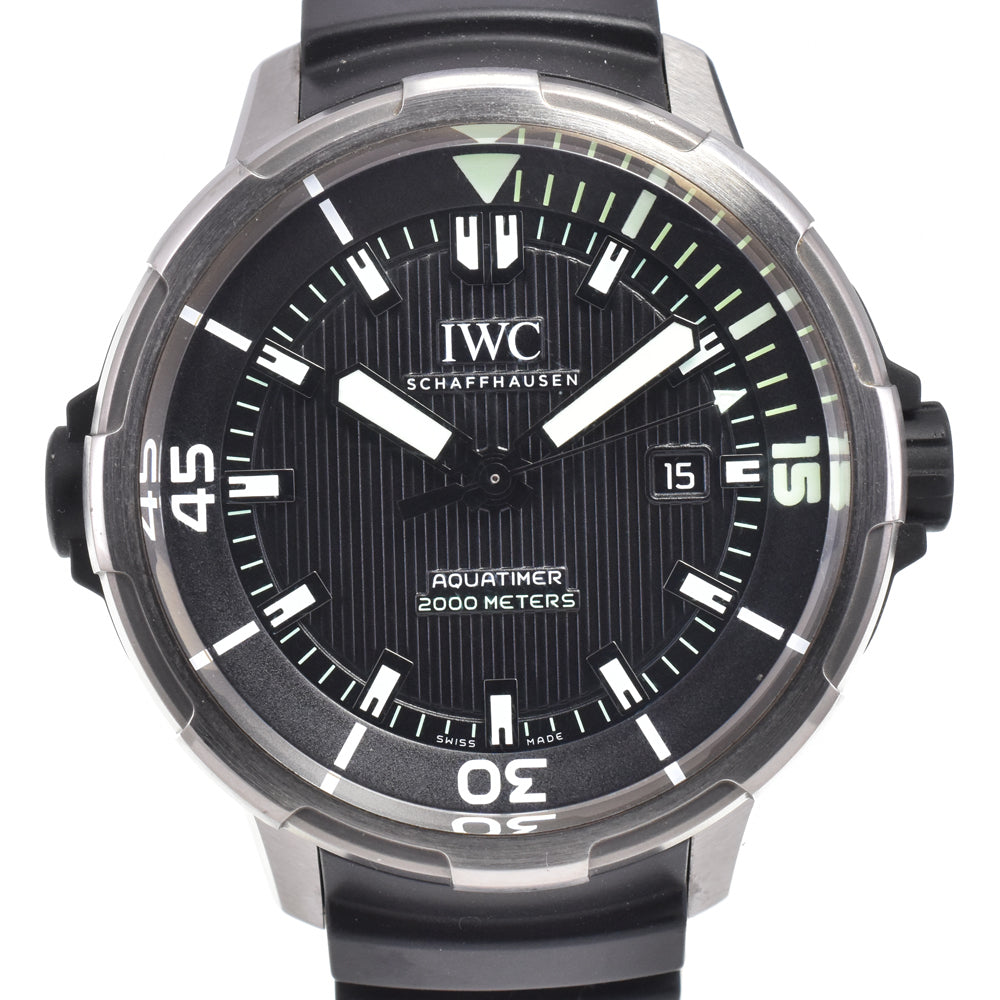with paper IWC SCHAFFHAUSEN Aqua timer 2000 IW358002 black Dial Automatic Men's
 Watch D#147053