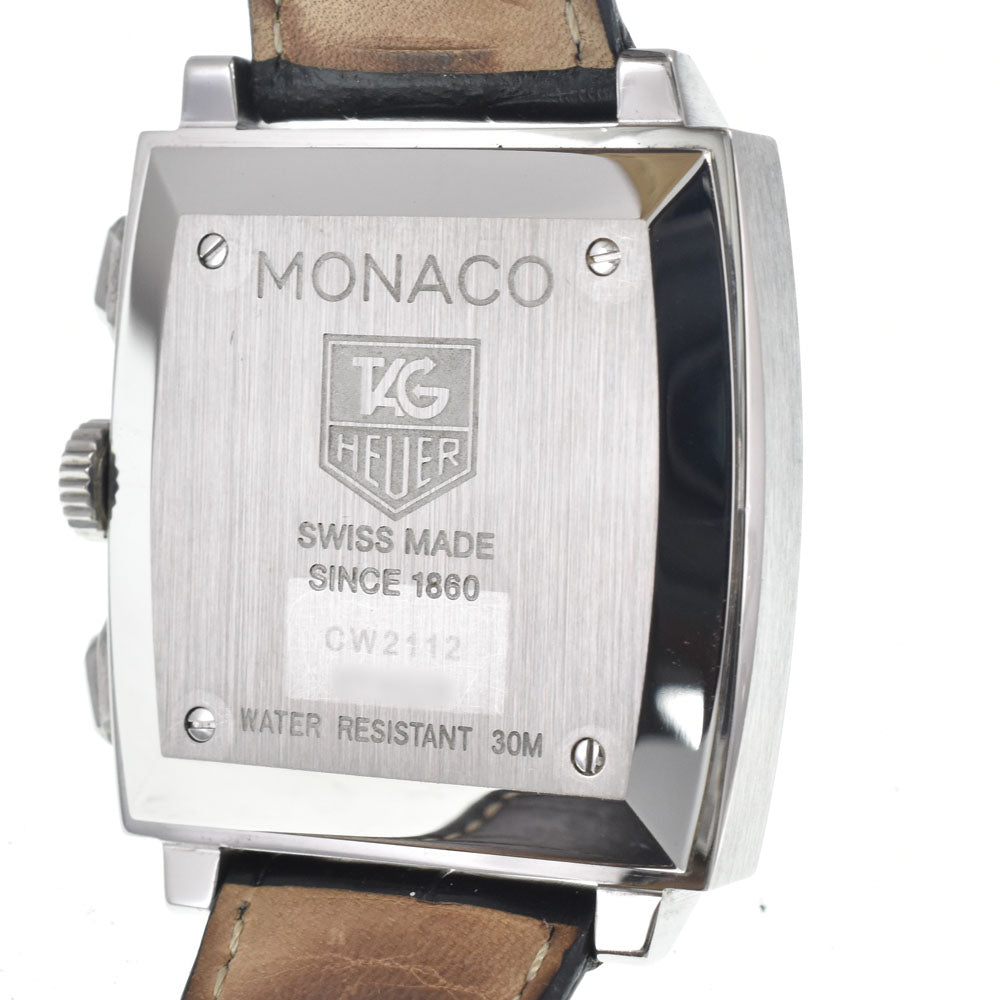 TAG HEUER monaco vintage CW2112 Silver Dial Automatic Men's
 Watch E#147060