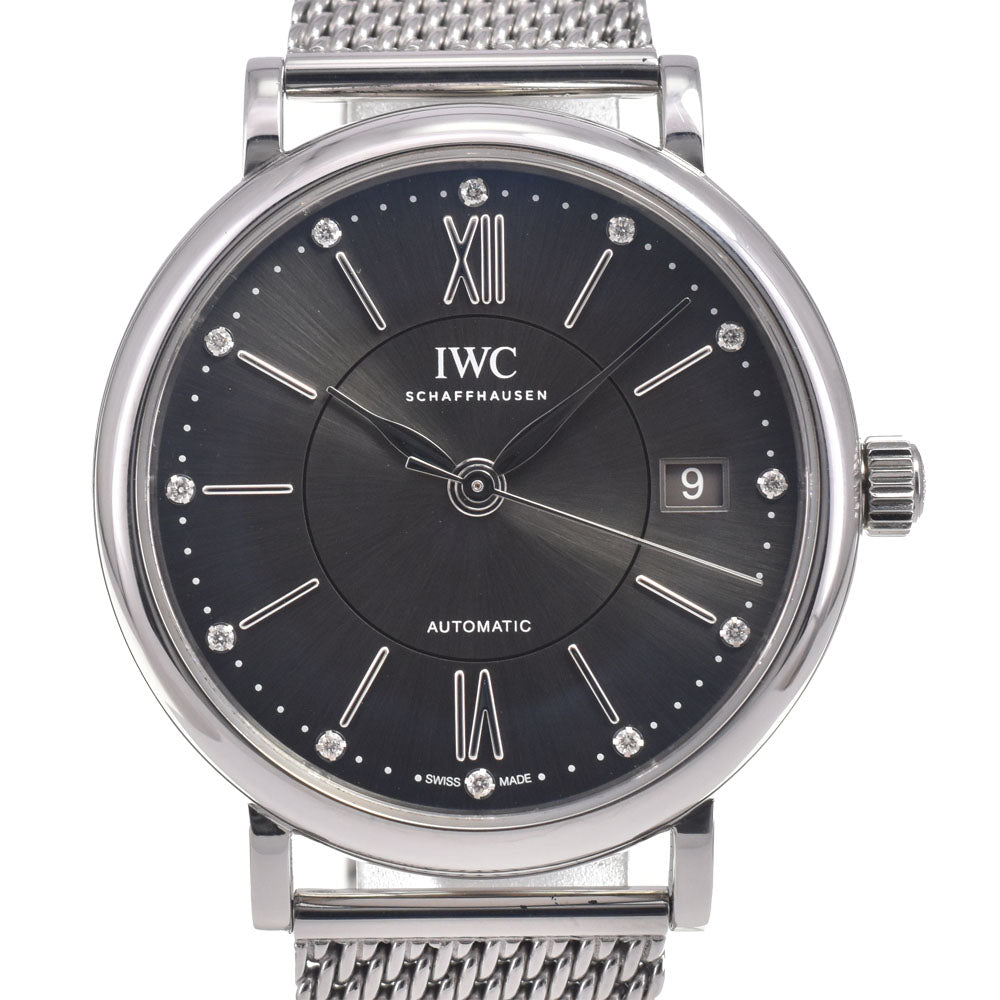 IWC SCHAFFHAUSEN Portofino Automatic 37 IW458603 12P diamond gray Dial Automatic Men's
 Watch G#147061