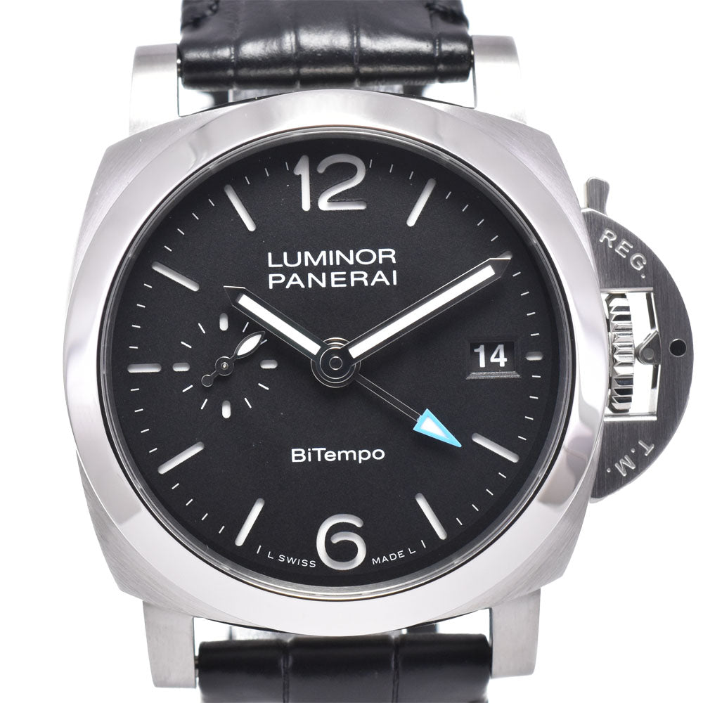 with paper PANERAI Luminor Quaranta BiTempo PAM01365 black Dial Automatic Men's
 Watch C#147064