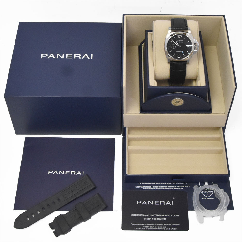 with paper PANERAI Luminor Quaranta BiTempo PAM01365 black Dial Automatic Men's
 Watch C#147064
