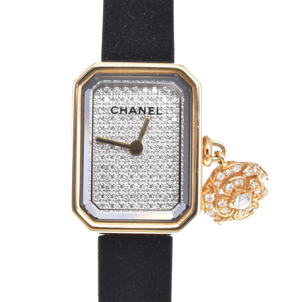 CHANEL Premiere Camellia Collection H6362 Front Diamond Silver Dial Quartz Ladies
 Watch D#147065