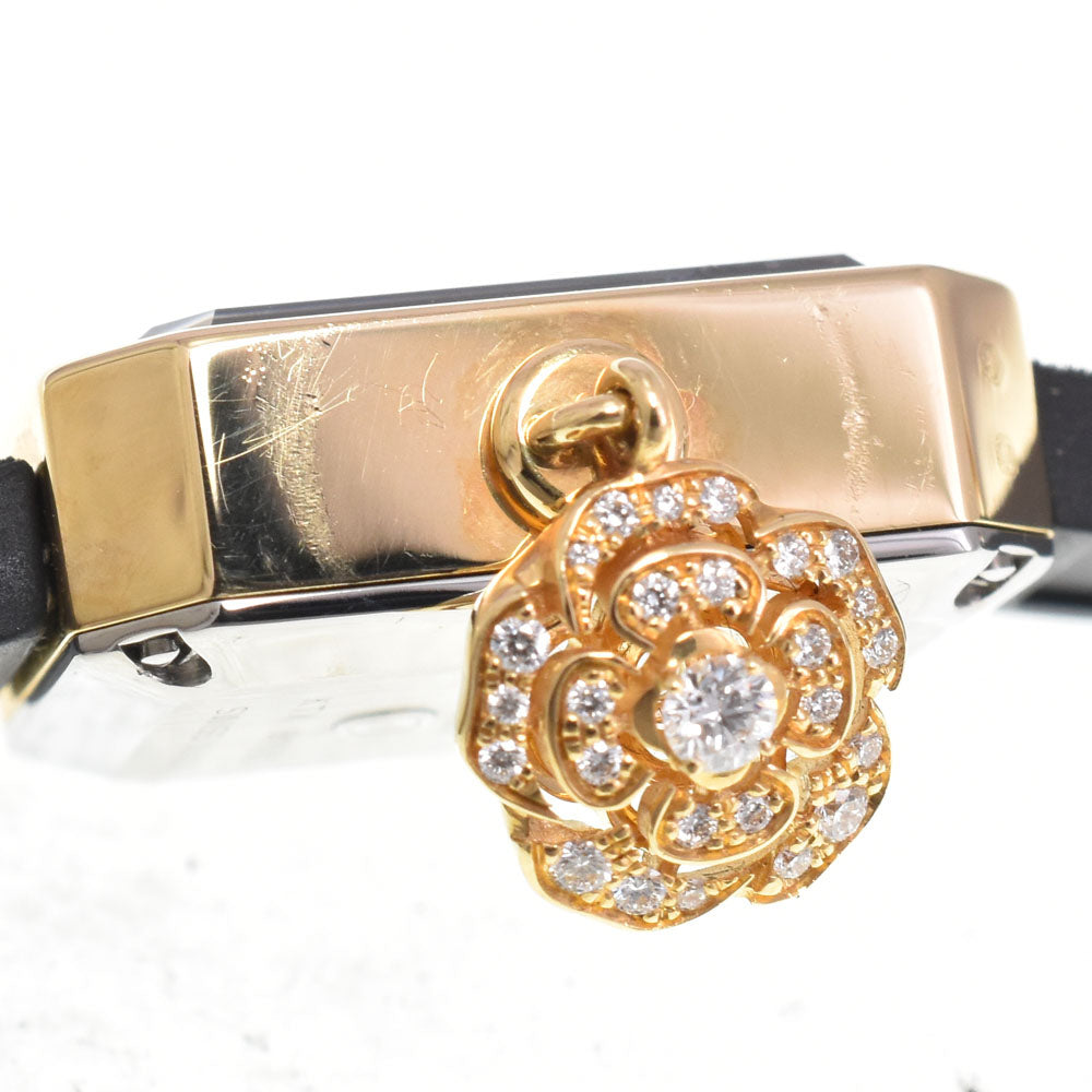 CHANEL Premiere Camellia Collection H6362 Front Diamond Silver Dial Quartz Ladies
 Watch D#147065