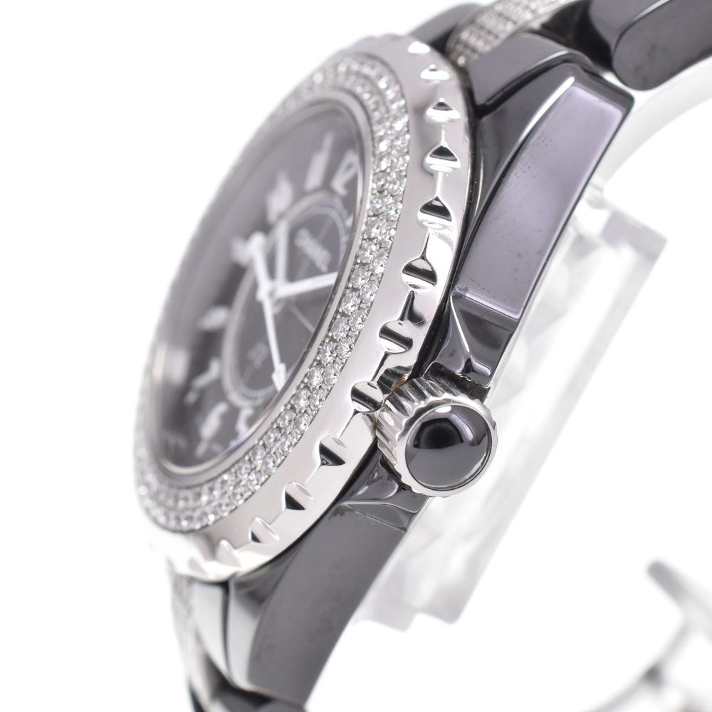 CHANEL J12 H1338 diamond black Dial Quartz Ladies
 Watch G#147077