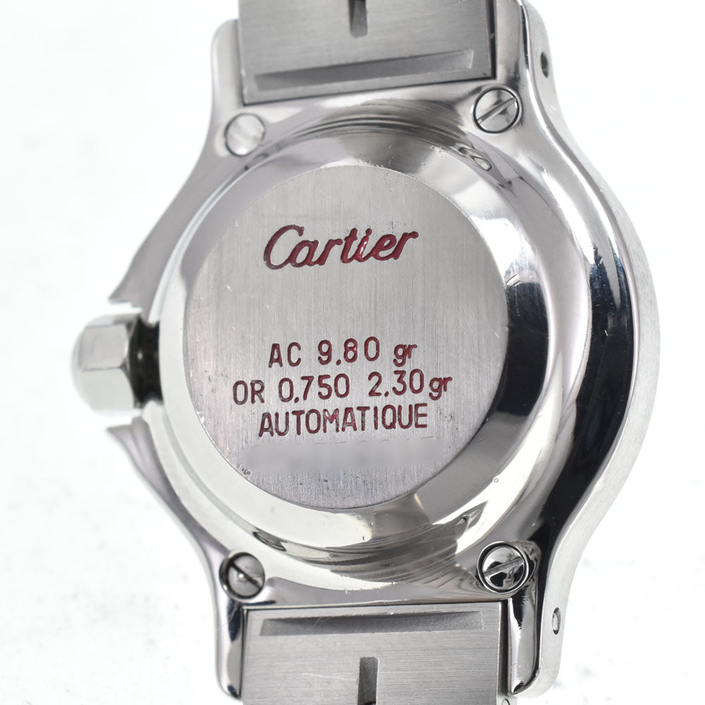 CARTIER Santos Octagon SM Stainless Steel/YG white Dial Automatic Ladies
 Watch R#147078