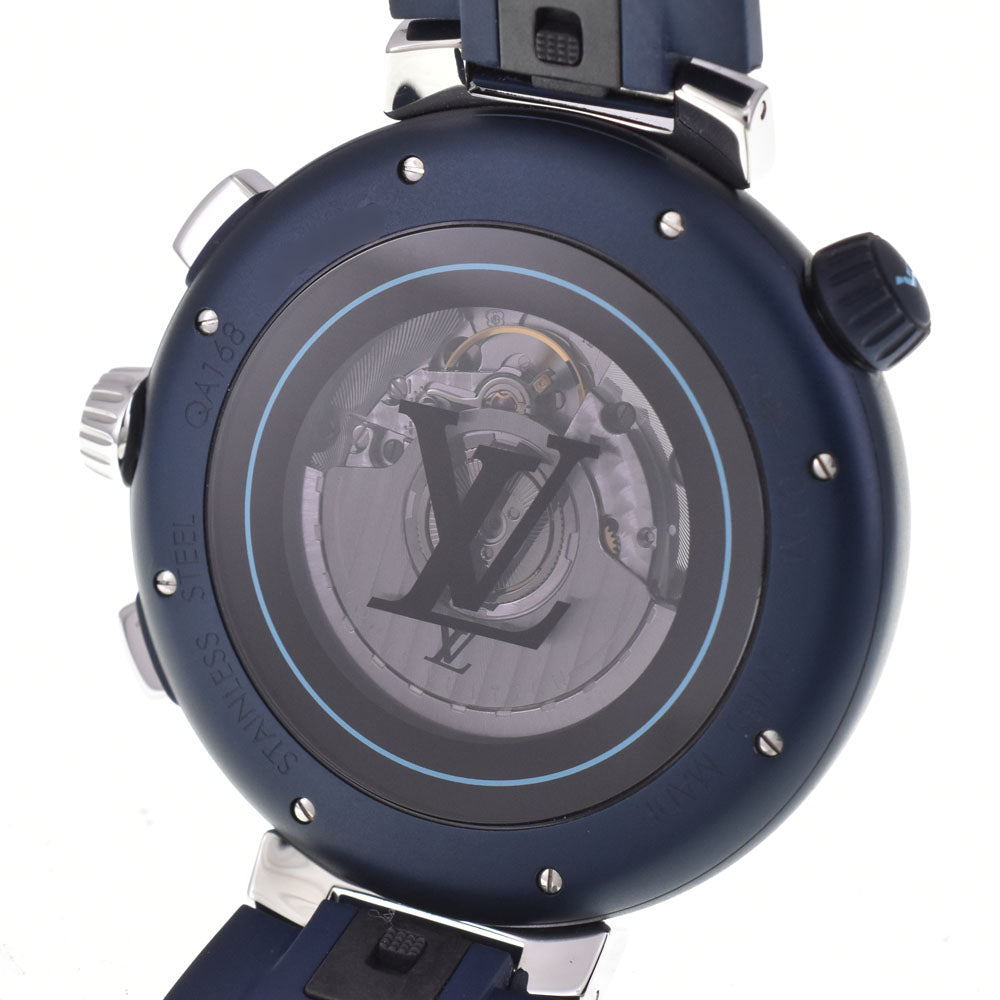 LOUIS VUITTON Tambour QA168 Street Diver Chronograph blue Dial Automatic Men's
 Watch E#147080
