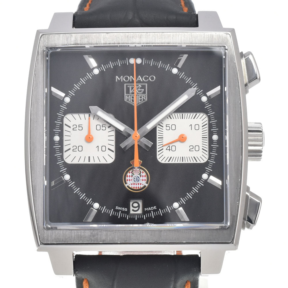 with paper TAG HEUER Monaco CAW211K.FC6311 Chronograph Caliber 12 black Dial Automatic Men's
 Watch E#147081