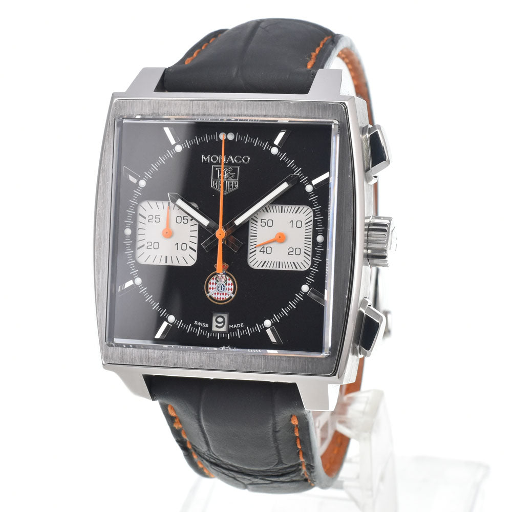with paper TAG HEUER Monaco CAW211K.FC6311 Chronograph Caliber 12 black Dial Automatic Men's
 Watch E#147081