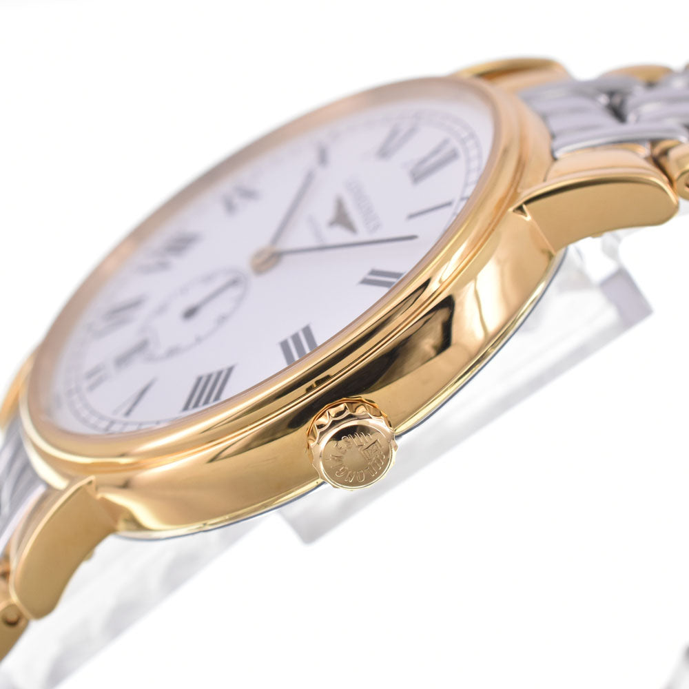 with paper LONGINES Plaisance L4.805.2.11.7 Stainless Steel/YG white Dial Automatic Men's
 Watch C#147086