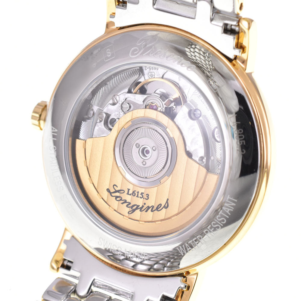 with paper LONGINES Plaisance L4.805.2.11.7 Stainless Steel/YG white Dial Automatic Men's
 Watch C#147086