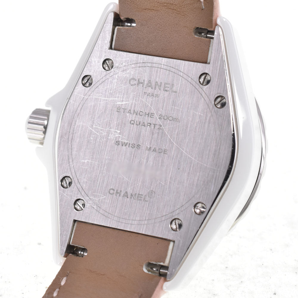 CHANEL J12 H1336 Pink sapphire White shell Dial Quartz Ladies
 Watch D#147088