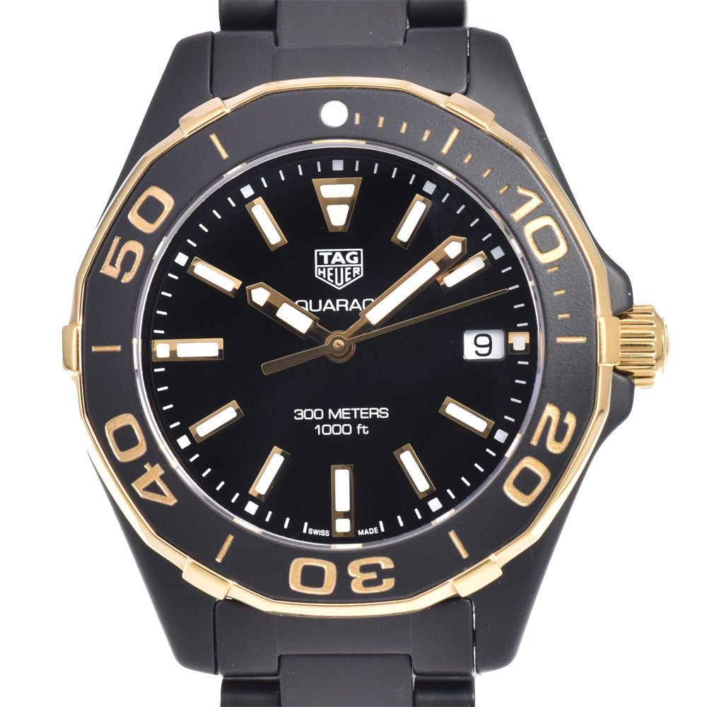 with paper TAG HEUER Aqua Racer 300m WAY1321 Date black Dial Quartz Ladies
 Watch C#147089