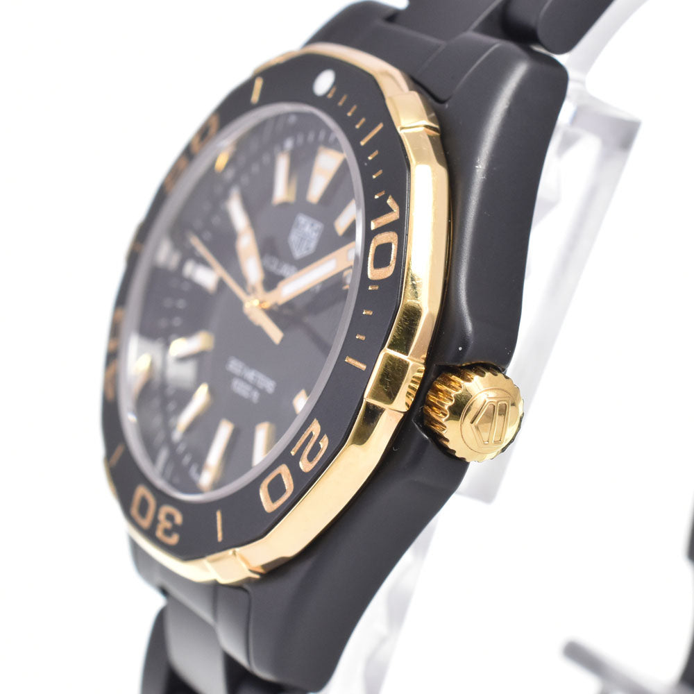 with paper TAG HEUER Aqua Racer 300m WAY1321 Date black Dial Quartz Ladies
 Watch C#147089