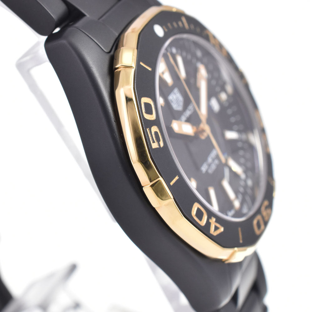 with paper TAG HEUER Aqua Racer 300m WAY1321 Date black Dial Quartz Ladies
 Watch C#147089