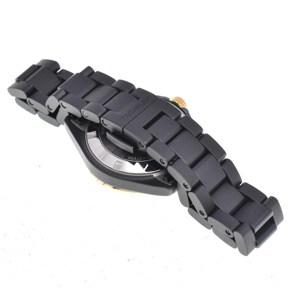 with paper TAG HEUER Aqua Racer 300m WAY1321 Date black Dial Quartz Ladies
 Watch C#147089