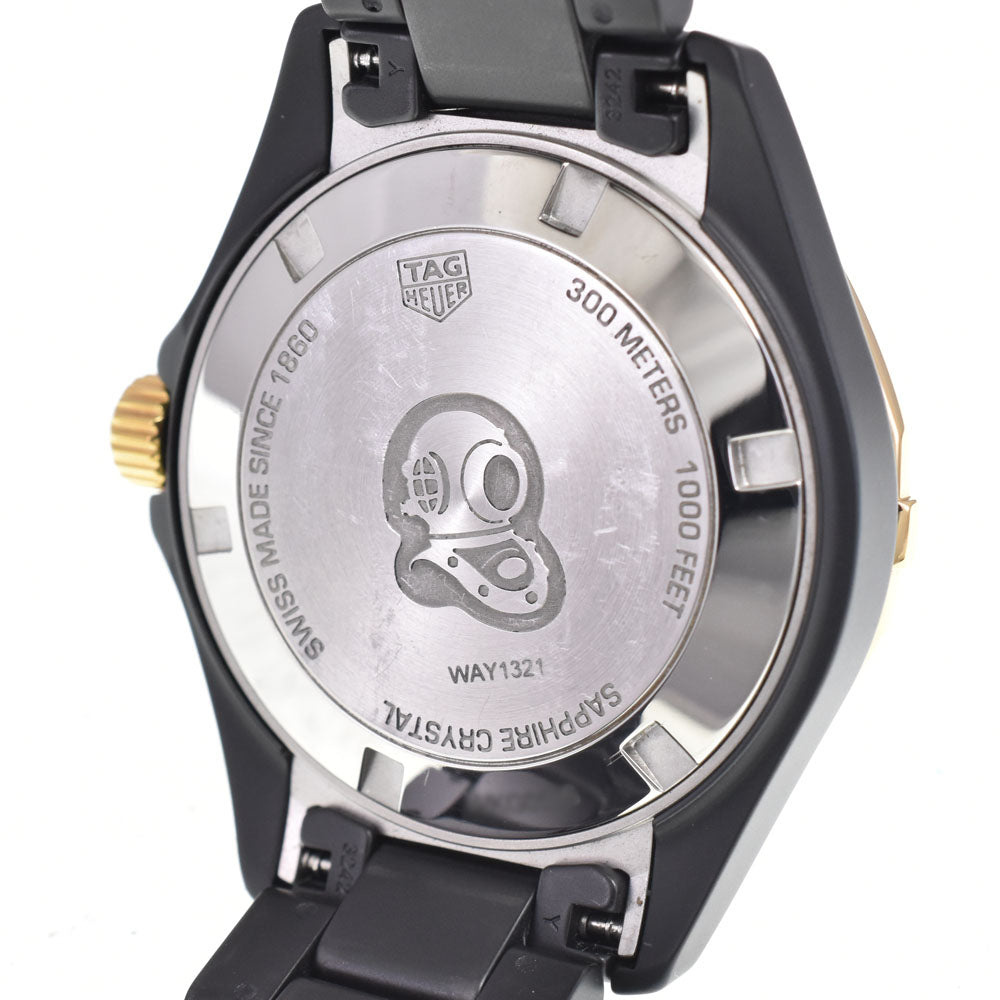 with paper TAG HEUER Aqua Racer 300m WAY1321 Date black Dial Quartz Ladies
 Watch C#147089