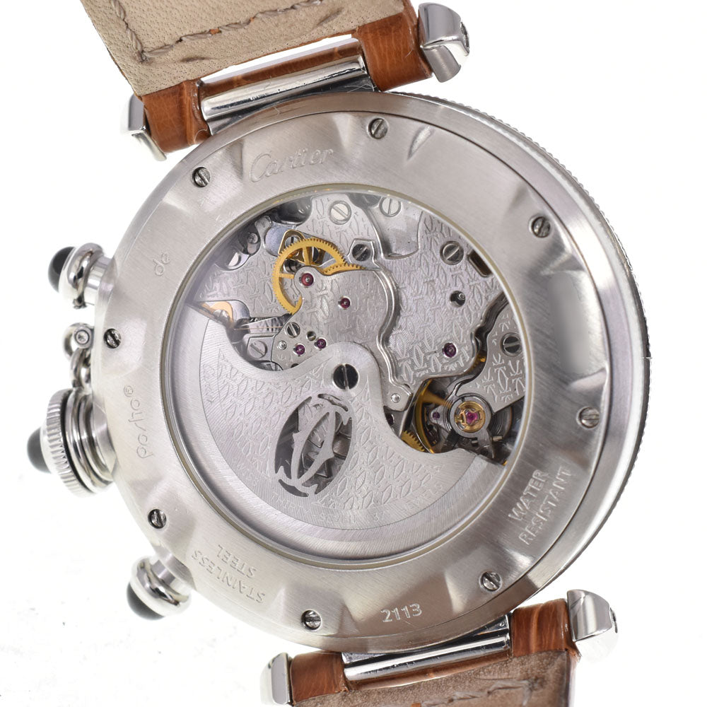 CARTIER Pasha W3105155 PlatinumBezel gray Dial Automatic Men's
 Watch G#147091