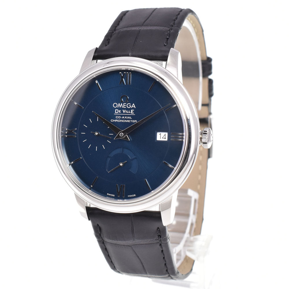 with paper OMEGA De Ville 424.13.40.21.03.001 Coaxial blue Dial Automatic Men's
 Watch C#147098